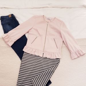 Ricki's Ruffled Edge Full-Zip Blazer/Jacket